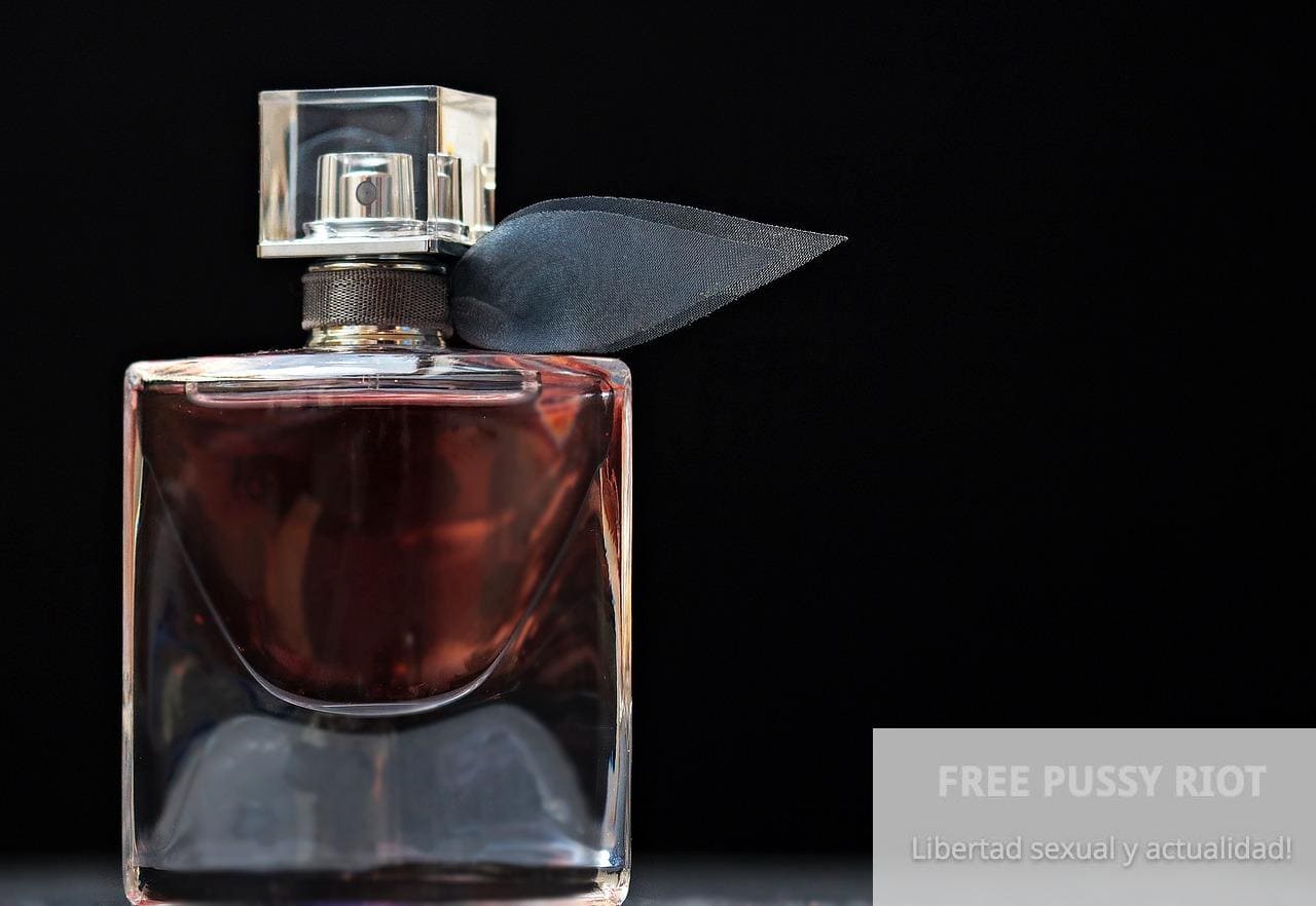 perfume, flacon, glass bottle