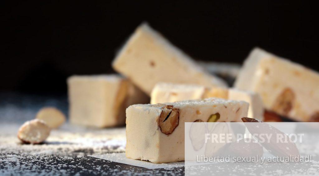 nougat, white nougat, almond