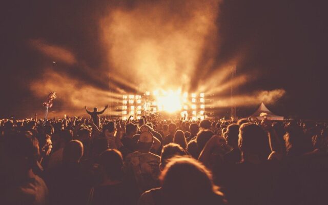Público de un concierto punk bajo las luces del escenario, imagen de la guía sobre Pussy Riot
